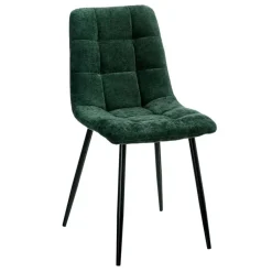 Fabrique de Styles Chaises>Chaise salle à manger en tissu vert - Mony Vert Foncé