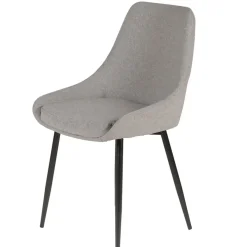 Fabrique de Styles Chaises>Chaise salle à manger en tissu - Ben Gris Clair