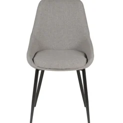 Fabrique de Styles Chaises>Chaise salle à manger en tissu - Ben Gris Clair