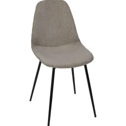 Fabrique de Styles Chaises>Chaise salle à manger en velours côtelé - Scarlett Taupe