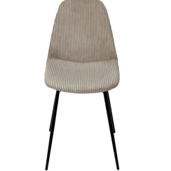 Fabrique de Styles Chaises>Chaise salle à manger en velours côtelé - Scarlett Taupe