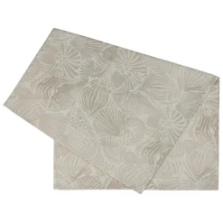 Fabrique de Styles Chemins De Table>Chemin de table en coton 160x50cm - Coquillage Sable
