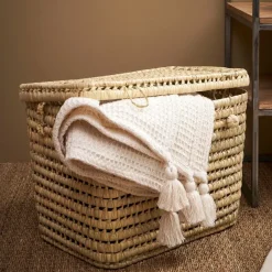 Fabrique de Styles Petits Rangements>Coffre en feuille de palmier - Beezz Naturel