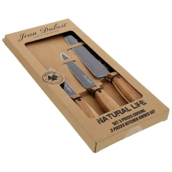 Fabrique de Styles Couteaux De Cuisine>coffret 3 couteaux cuisine natural life Naturel