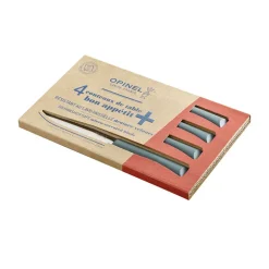 Fabrique de Styles Couverts>Coffret 4 couteaux de table anthracite - Opinel Gris