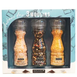 Fabrique de Styles Condiments Et Épices>Coffret 3 moulins modulables - collection hiver Multicolore