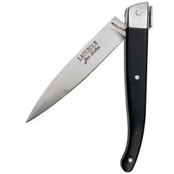 Fabrique de Styles Couteaux De Cuisine>Coffret couteau Laguiole avec étui en cuir - Le poche Noir