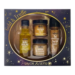 Fabrique de Styles Condiments Et Épices>Coffret de 4 préparations "gold et truffe" Multicolore