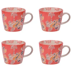 Fabrique de Styles Tasses Et Mugs>Coffret de 4 tasses en grès rouge 36cl - Ava