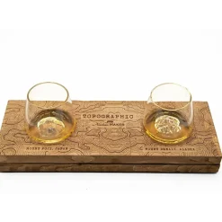 Fabrique de Styles Verres À Alcool>Coffret de 2 verres Denali et Fuji - Topographic