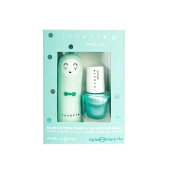 Fabrique de Styles Soins Du Corps>Coffret duo baume à lèvres parfum pomme et vernis à l'eau bleu Aqua