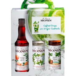 Fabrique de Styles Boissons Non Alcoolisés>Coffret monin cocktails virgin mojito, rhum, orange spritz - 3x25cl Multicolore