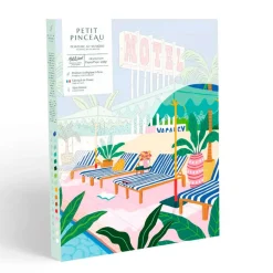 Fabrique de Styles Loisirs Créatifs>Coffret peinture au numéro - the motel pool Multicolore