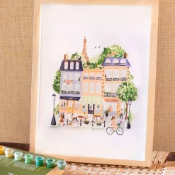 Fabrique de Styles Loisirs Créatifs>Coffret peinture au numéro - paris Multicolore