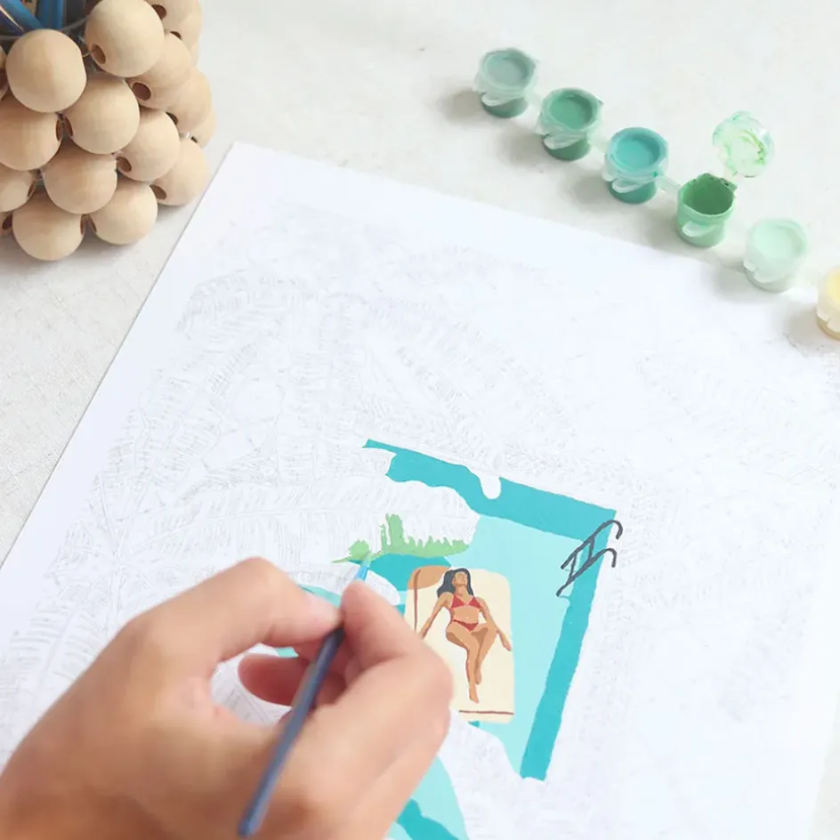 Fabrique de Styles Loisirs Créatifs>Coffret peinture au numéro Daydreaming Multicolore