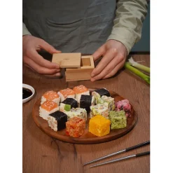 Fabrique de Styles Ustensibles De Cuisine>Coffret Sushi Cube Naturel