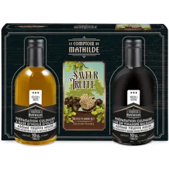 Fabrique de Styles Huiles Et Vinaigres>Coffret truffe noire - lot huile et vinaigre 2 x 10cl - amateur Multicolore