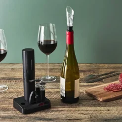 Fabrique de Styles Accessoires Vin Et Cocktails>Coffret vin 5 accessoires Noir