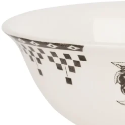 Fabrique de Styles Plats Et Saladiers>Compotier en faïence 1L - Damier Anthracite