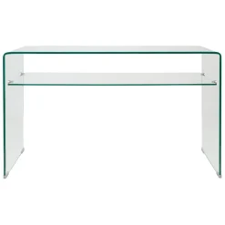 Fabrique de Styles Consoles>Console 1 étagère en verre trempé - Adela Transparent