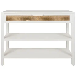 Fabrique de Styles Consoles>Console 2 étagères en sapin - Adela Blanc