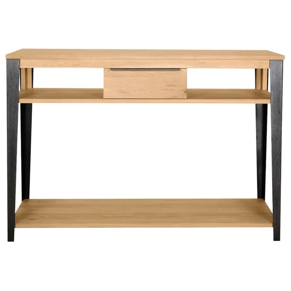 Fabrique de Styles Consoles>Console 1 tiroir en chêne massif - Manny Naturel