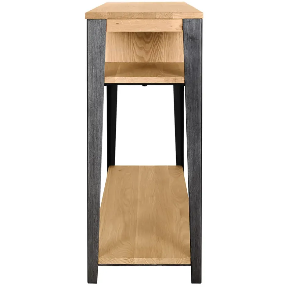 Fabrique de Styles Consoles>Console 1 tiroir en chêne massif - Manny Naturel