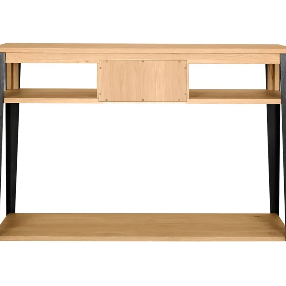 Fabrique de Styles Consoles>Console 1 tiroir en chêne massif - Manny Naturel