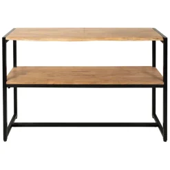 Fabrique de Styles Consoles>Console en acacia et pieds en fer noir - Brooklyn Naturel, Noir