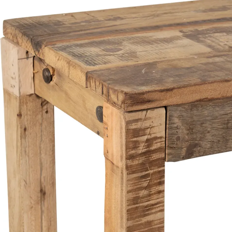 Fabrique de Styles Consoles>Console en bois en manguier et acacia recyclés 120x33cm - campagne Naturel