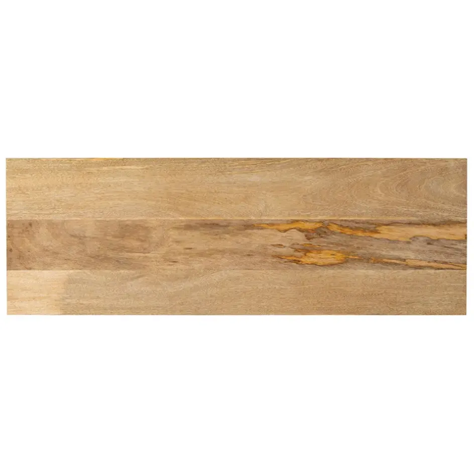 Fabrique de Styles Consoles>Console en manguier et fer noir 100x35xh80cm - Maderia Naturel, Noir