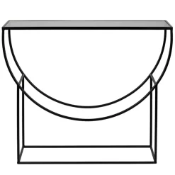 Fabrique de Styles Consoles>Console en verre et fer - Lernet Noir