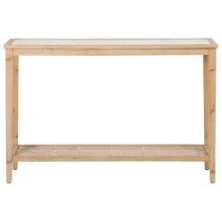 Fabrique de Styles Consoles>Console 120x36xh80cm en bois de sapin - Firmin Naturel Foncé