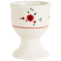 Fabrique de Styles Accessoires De Table>Coquetier en faience - Paquerette Rouge