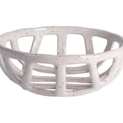 Fabrique de Styles Plats Et Saladiers>Corbeille a fruits moderne en céramique Blanc