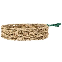 Fabrique de Styles Paniers Et Corbeilles>Corbeille tomate en jonc de mer naturel 31x36cm - P'tit Légume Naturel, Vert