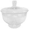 Fabrique de Styles Bonbonnières, Cloches Et Coupes>Coupe sur pied en verre avec couvercle d24cm - Eloise
