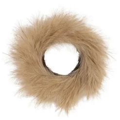 Fabrique de Styles Fleurs Et Plantes Artificielles>Couronne 62cm - Pampa Brun