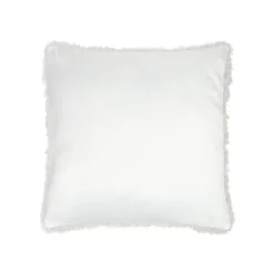 Fabrique de Styles Coussins Et Housses>Coussin carré en tissu 50x50cm - Walton Blanc
