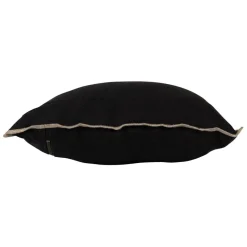 Fabrique de Styles Coussins Et Housses>Coussin chennai 40x60cm en lin lave Noir