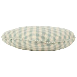 Fabrique de Styles Coussins Et Housses>Coussin cœur en coton vichy 40x35cm - Campagne Sauge