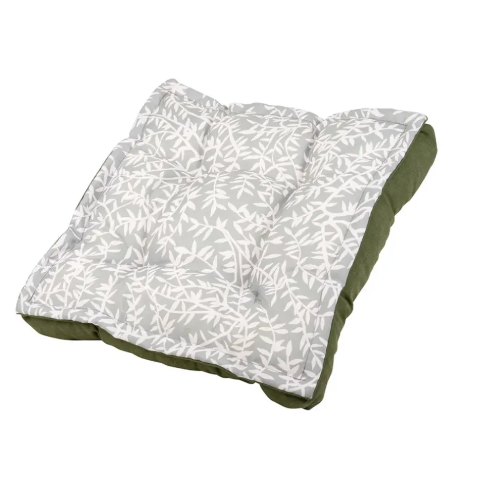 Fabrique de Styles Textiles Outdoor|Jardin>Coussin de sol en coton 50x50cm - Cueillette Vert