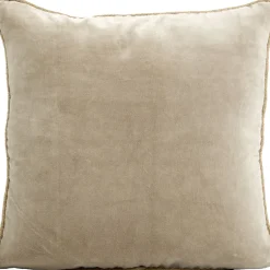 Fabrique de Styles Coussins Et Housses>Coussin delhi 45x45cm en velour Craie