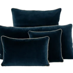 Fabrique de Styles Coussins Et Housses>Coussin en coton 45x45cm - Delhi Encre