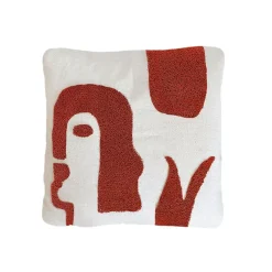 Fabrique de Styles Coussins Et Housses>Coussin en coton naturel et 40x40cm Terracotta