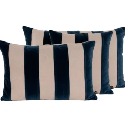 Fabrique de Styles Coussins Et Housses>Coussin en lin 45x45cm - Brisbane Encre