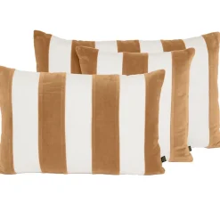 Fabrique de Styles Coussins Et Housses>Coussin en lin et coton 45x45cm - Perth Tabac