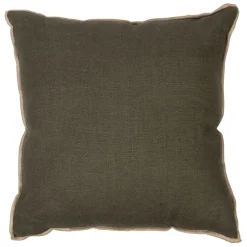 Fabrique de Styles Coussins Et Housses>Coussin en lin 45x45cm - Chennai Kaki