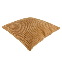 Fabrique de Styles Coussins Et Housses>Coussin en tissu cotelet 45x45cm Brun