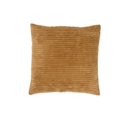 Fabrique de Styles Coussins Et Housses>Coussin en tissu cotelet 45x45cm Brun